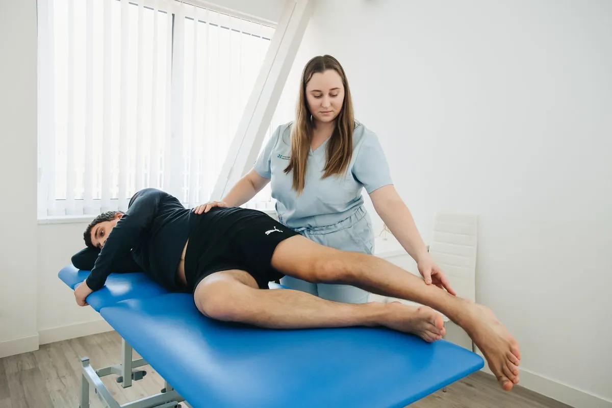 Ruth Calloway treating a patient